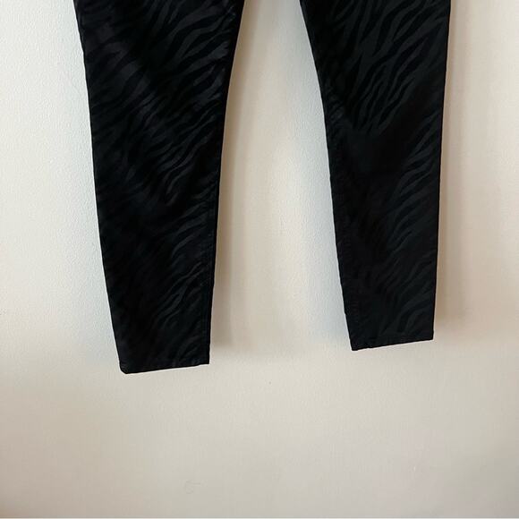 Rag & Bone Nina Velvet Zebra High Rise Jeans - Picture 4 of 6